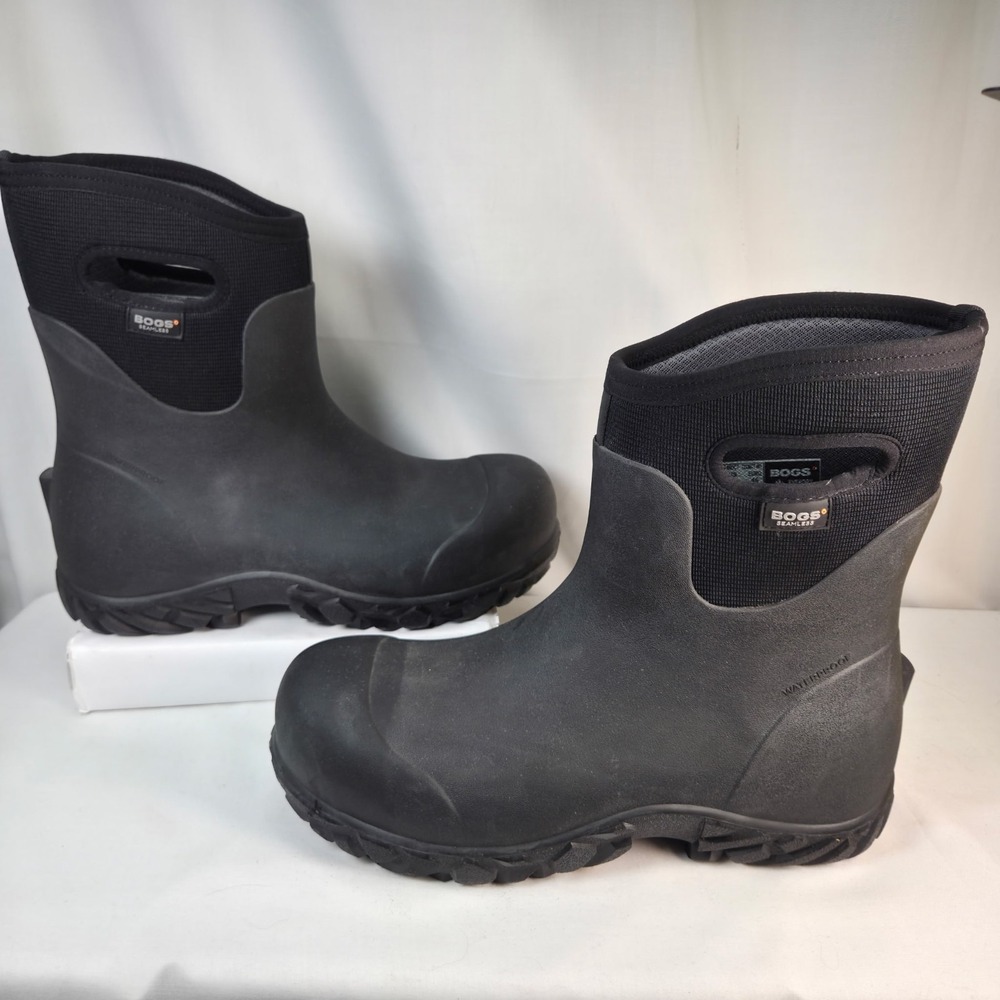 Bogs Work Boots Mens Workman Mid Composite Toe Waterproof Black US Size 13